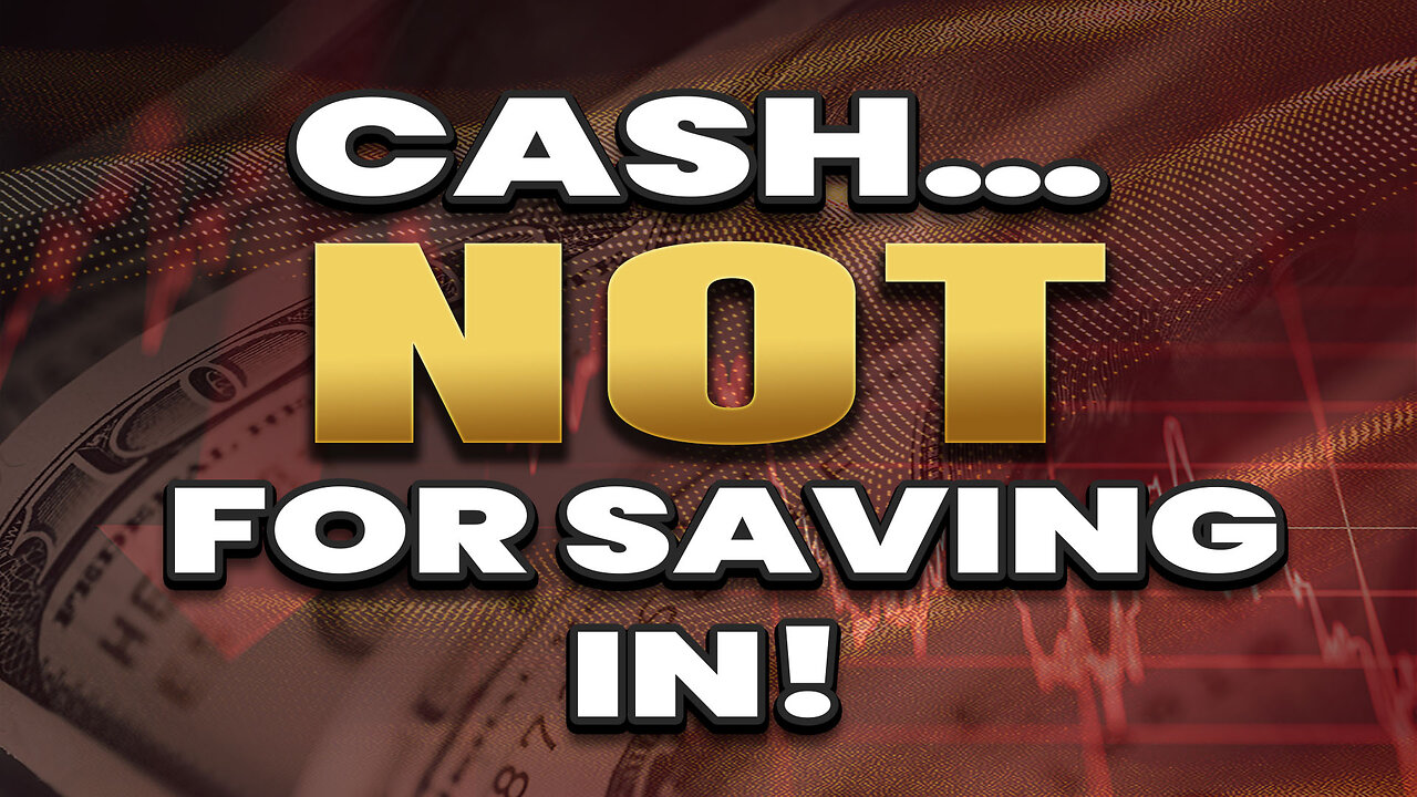 Cash - Great for transacting but NOT for saving in!