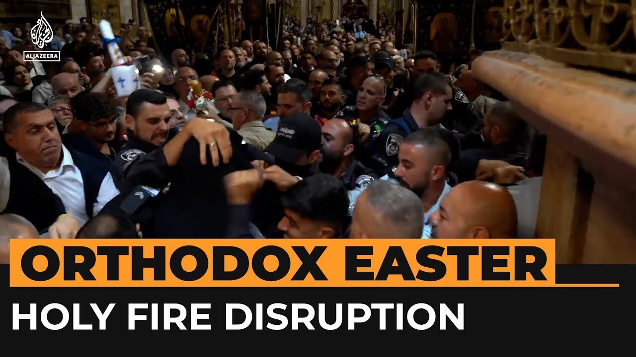 Israeli police detain Greek consul's guard at Orthodox Easter ceremony