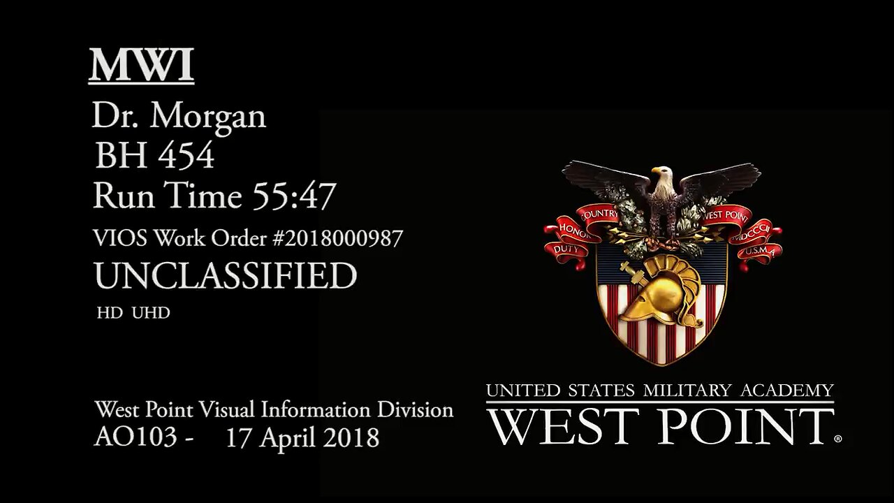 Dr. Charles Morgan on Psycho-Neurobiology and War