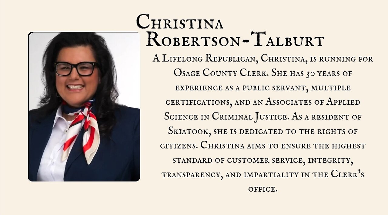 Christina Robertson-Talburt for County Clerk