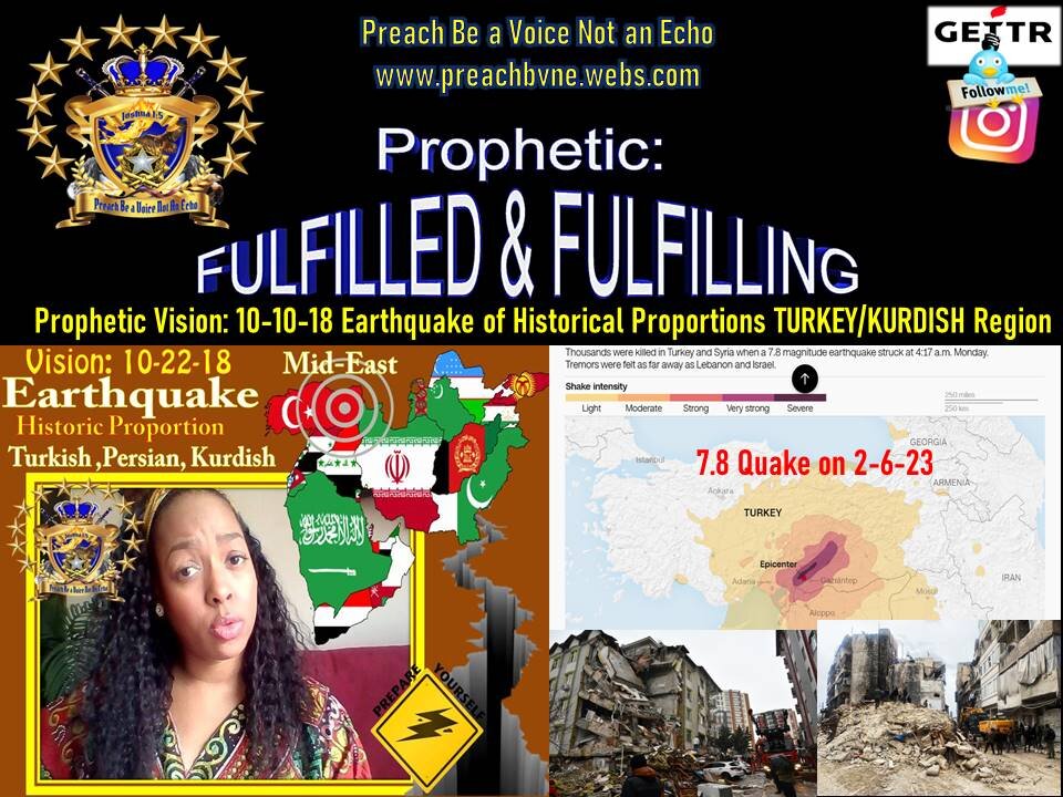 Fulfilling Prophetic Vision 10-10-18 "Earthquake "Historic Measure" Mid-East Turkey-Kurdish