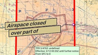 Airspace closed over part of Montana…