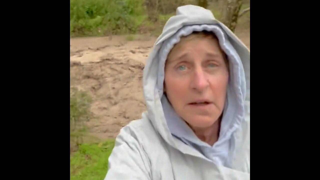 Ellen Degenerate Fled To The UK To Escape Trump Only To Have Biblical Floods Destroy Her Farmhouse