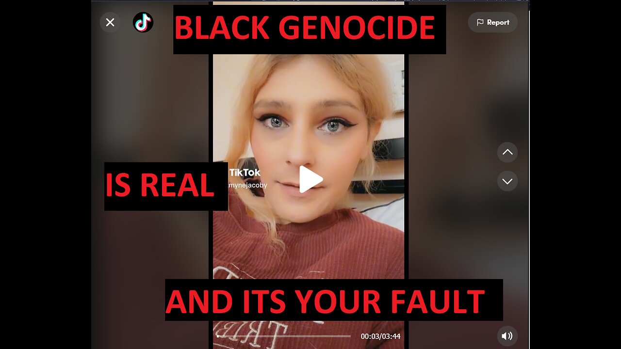 STOP BLACK GENOCIDE IN 2023 - TikTok Degenerate