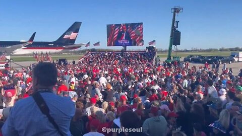 BIG CROWD FOR TRUMP IN MICHIGAN !!!