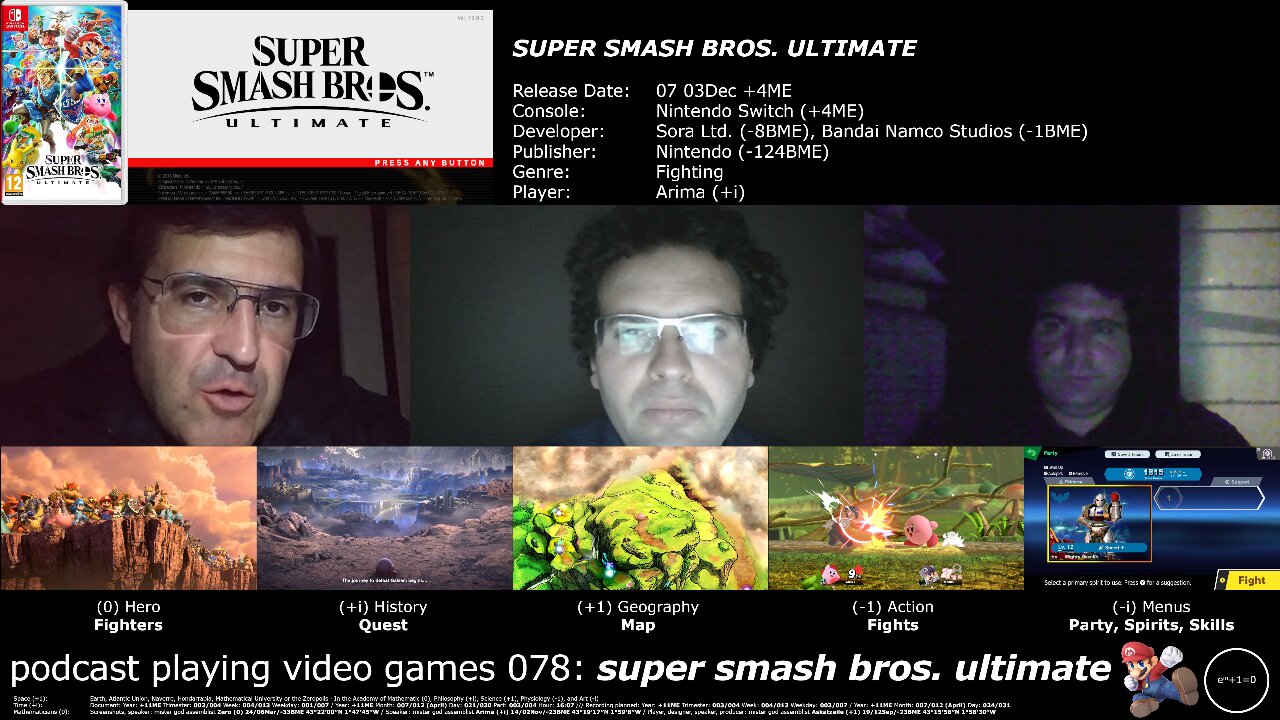 +11 003/004 004/013 003/007 podcast playing video games 078: super smash bros. ultimate