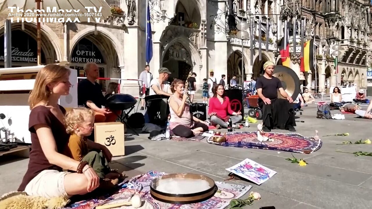 MeditationsDemoMünchen 1.6.20 (1) - Eröffnungsrede, Entspannung & freundliche Menschen