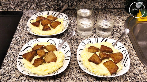 mashed potato bowl with seitan topping · dialectical veganism of winter +10ME 007