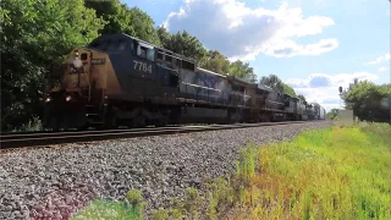 CSX M332 Manifest Mixed Freight Train from Lodi, Ohio July 30, 2022