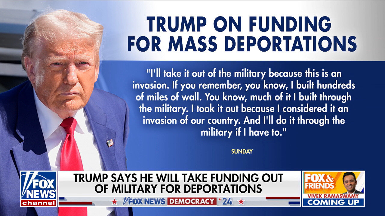 Trump On How He'll Fund Mass Deportations: 'I'll Take It Out Of The Military'