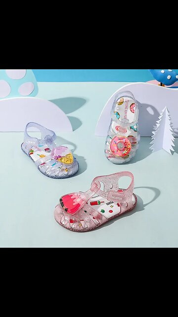 SALE! Girls Sandals Summer Cute Fruit Jelly Princess Shoe