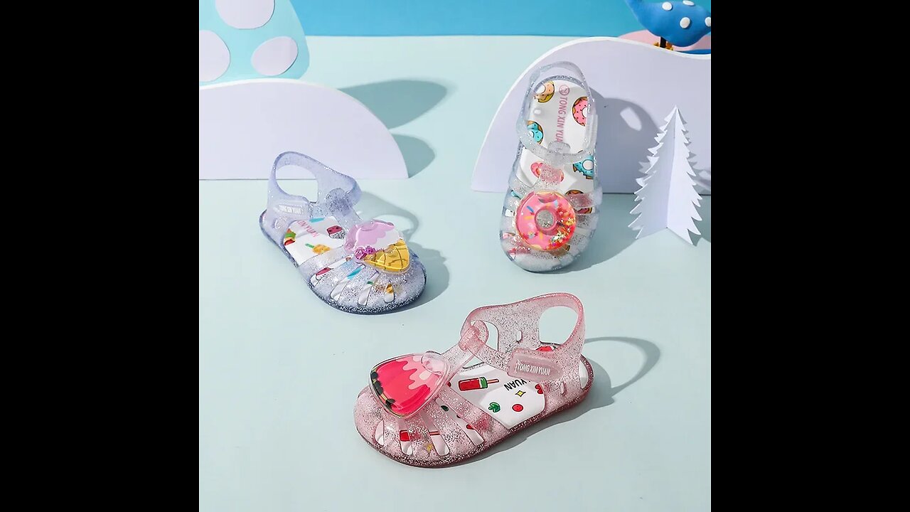 SALE! Girls Sandals Summer Cute Fruit Jelly Princess Shoe