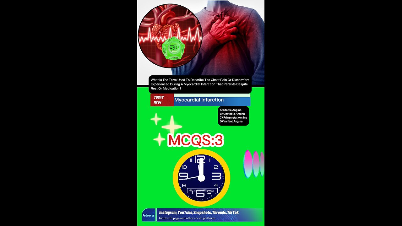 Myocardial infarction mcqs