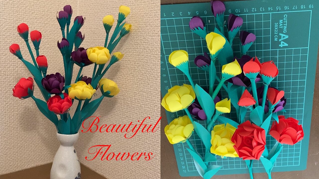 Paper flowers decorations ideas