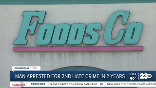 Man arrested for 2nd hate crime in 2 years