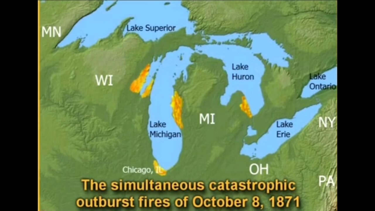 1871 Many Thought it Judgment Day When Fire in the Sky Ignited MN to NY