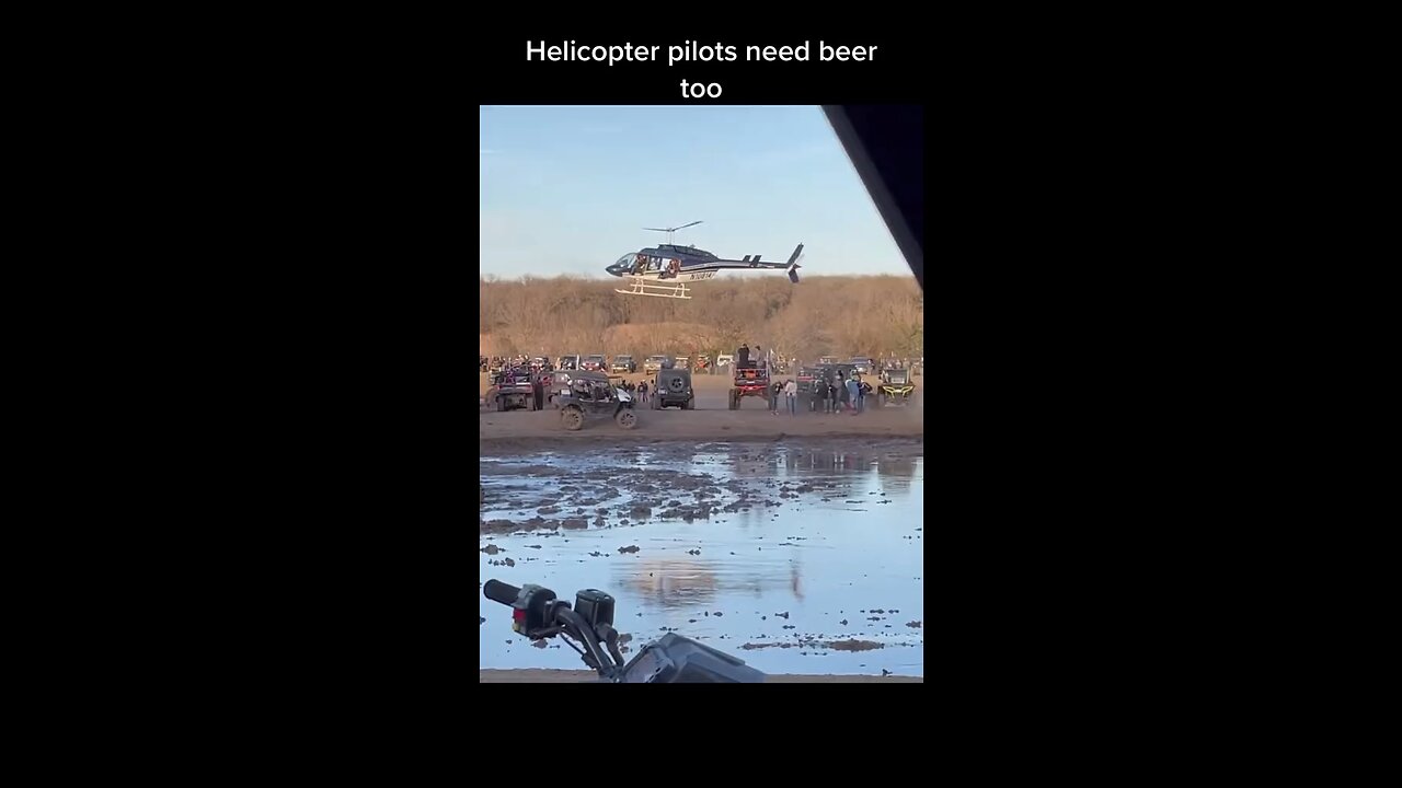 Helicopter pilots need beer too