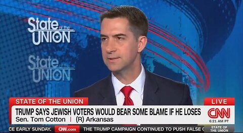 Sen Tom Cotton to Jewish Voters: Reject Harris If You Care About Israel