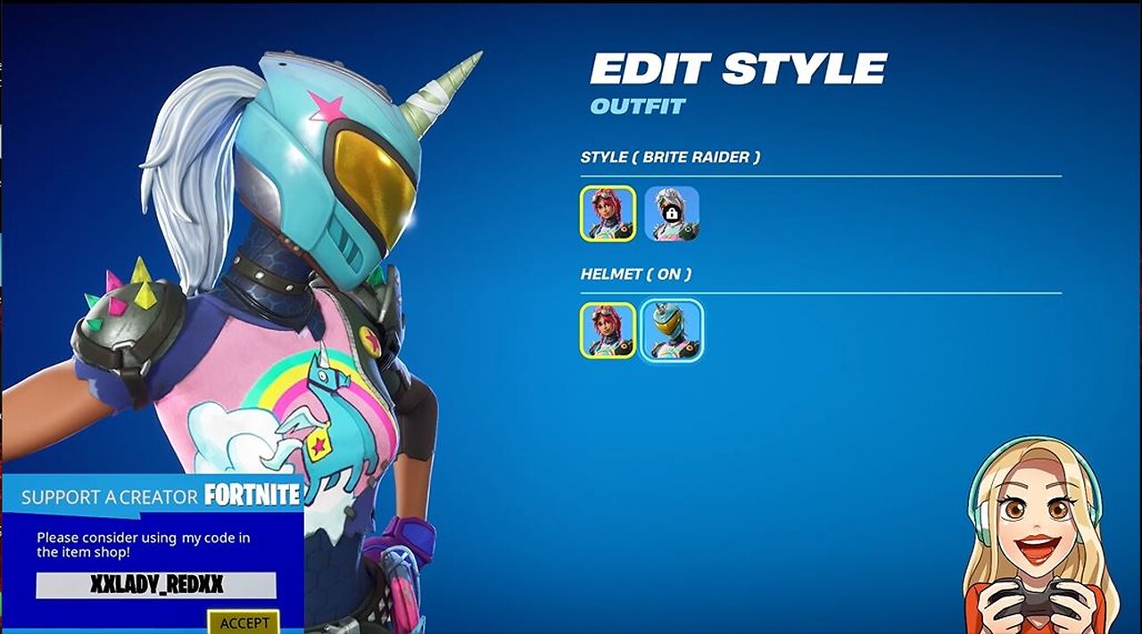 Brite Rider (HELMET ON)-Fortnite