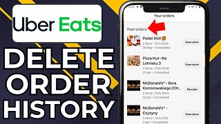 HOW TO DELETE UBER EATS ORDER HISTORY