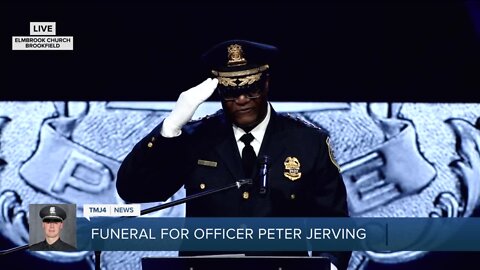 Milwaukee police chief speaks at fallen officer's funeral