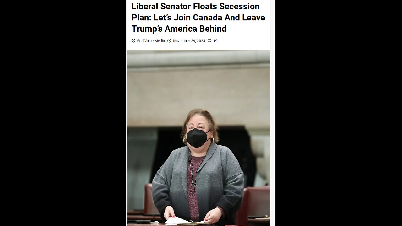 Liberal Senator Wants to Secede From America and Join Canada