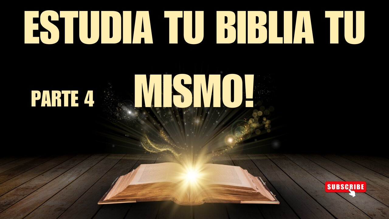 Estudia la biblia tú mismo (de la teoría a la práctica)