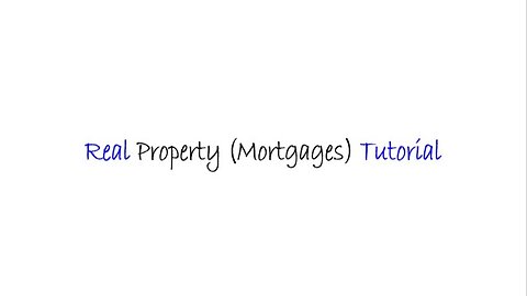 Mobile - Real Property (Mortgages) - English