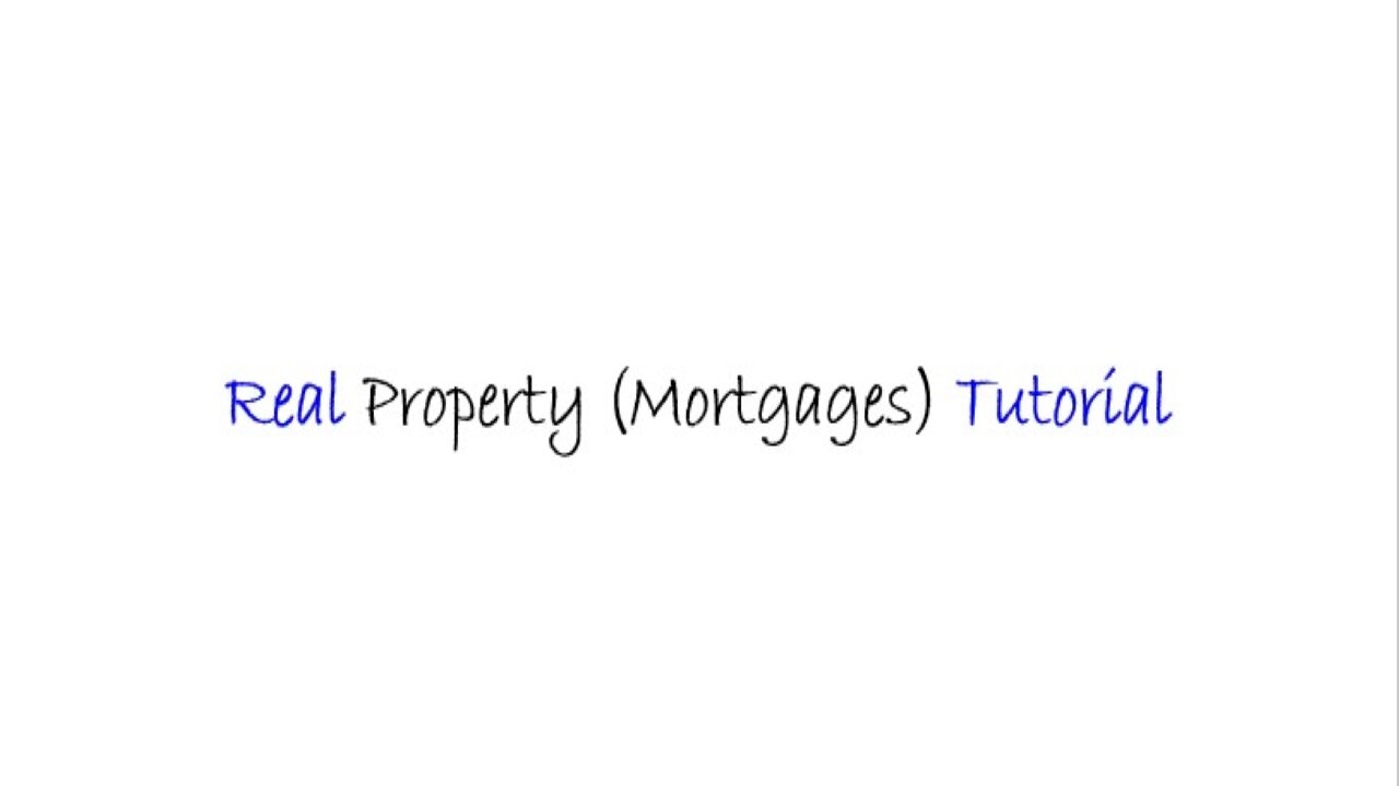 Mobile - Real Property (Mortgages) - English