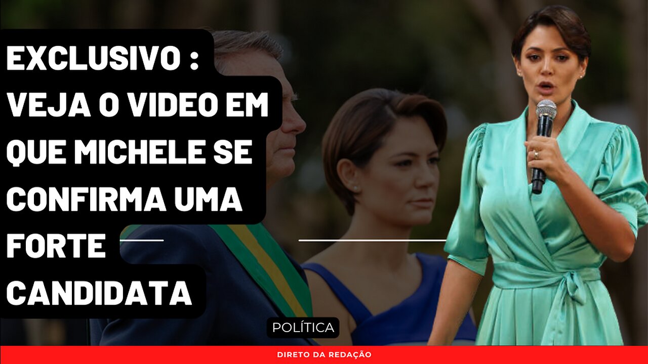 A nova Michele Bolsonaro | Veja esse vídeo confirmando sua candidatura a Presidencia da República