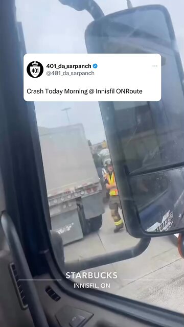 Truck accident in Innisfil Ontario