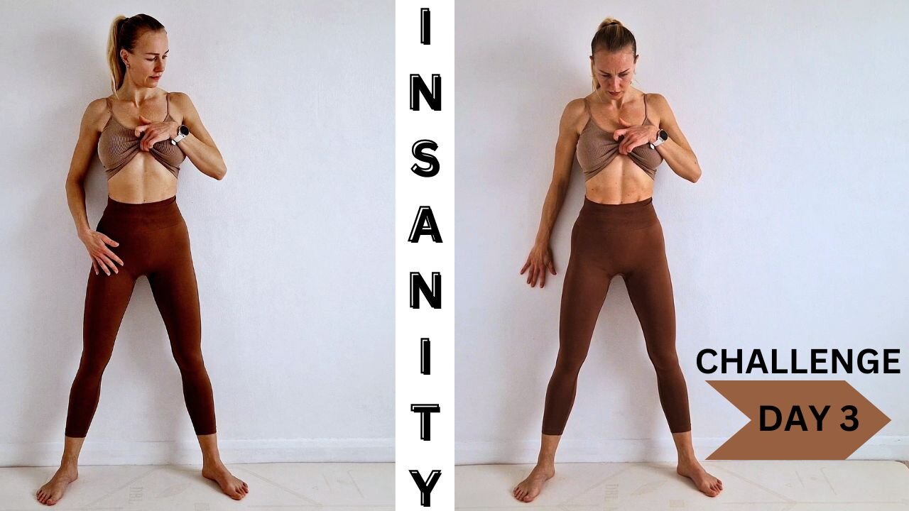 INSANITY CHALLENGE (MAX CARDIO) How To Get Fit & Strong, Full Body Exercises, Day 3 Workout, HARD