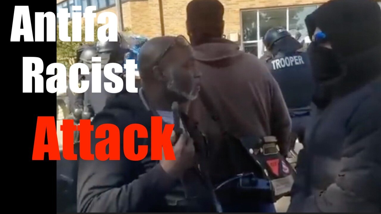 Masked Antifa Hurls Racial Insult at Black Man- promptly gets Taken Out + OWNED