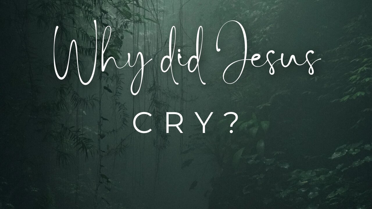 Why was Jesus weeping ?