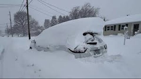 Great Lakes region blanketed by several feet of lake effect snow