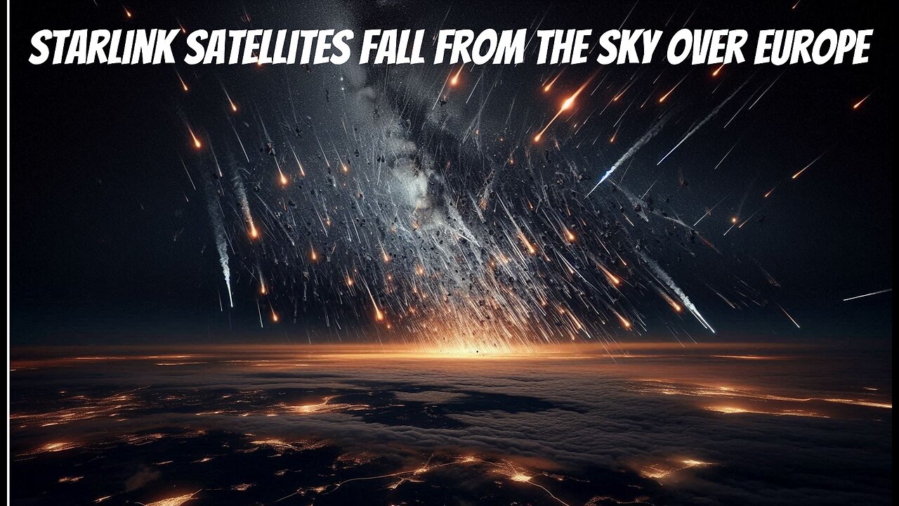 Starlink Satellite falls from the sky over Europe August 24, 2023