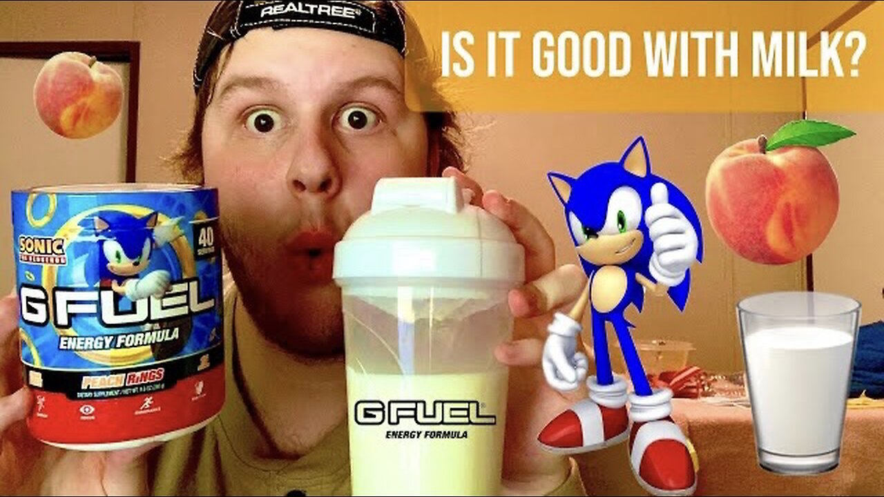 Trying G Fuel PEACH RINGS In MILK!