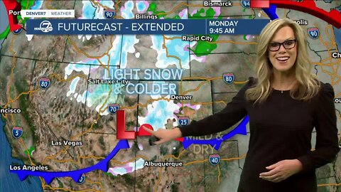 Mild weather one more day, then chance for snow