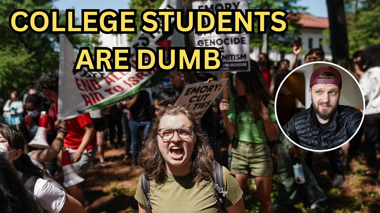 All These College Idiots (Protests Funded By Soros & "ANTISEMITISM" Used To Stifle Free Speech)