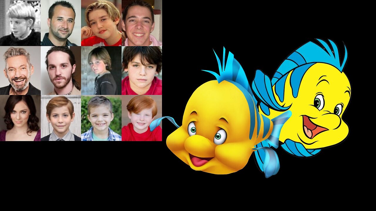 Animated Voice Comparison- Flounder (The Little Mermaid)