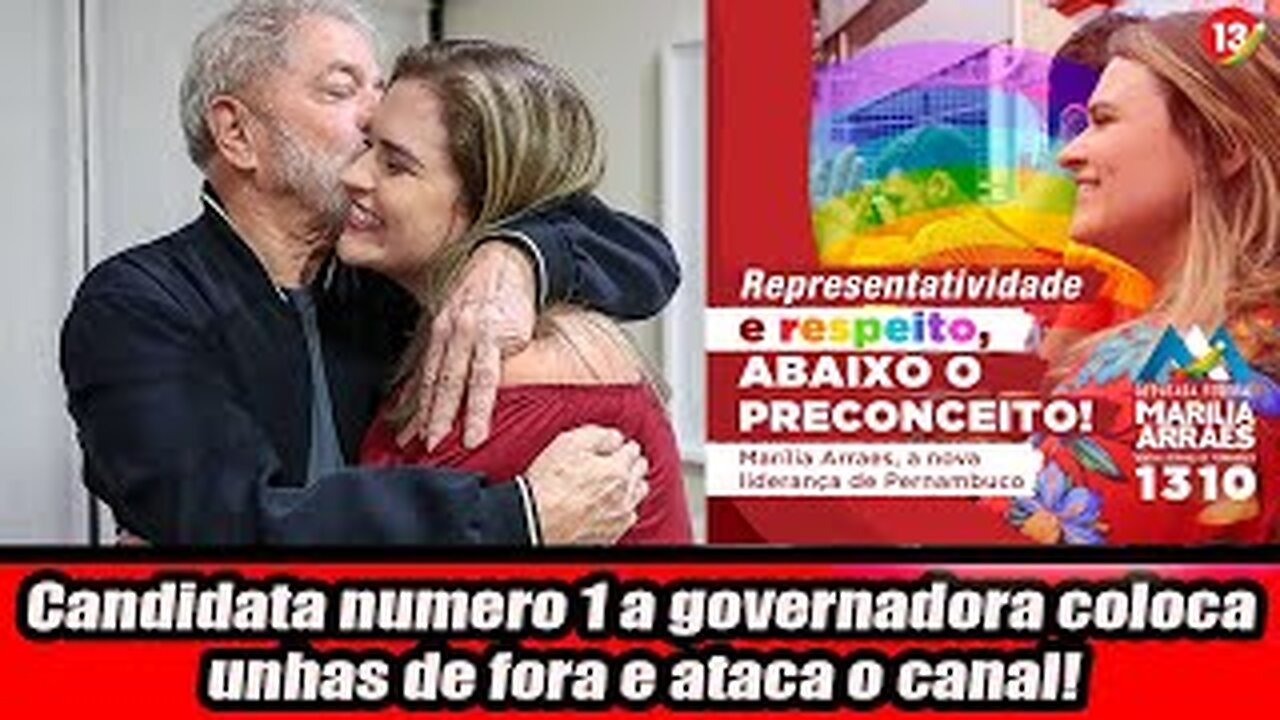 Candidata numero 1 a governadora coloca unhas de fora e ataca o canal