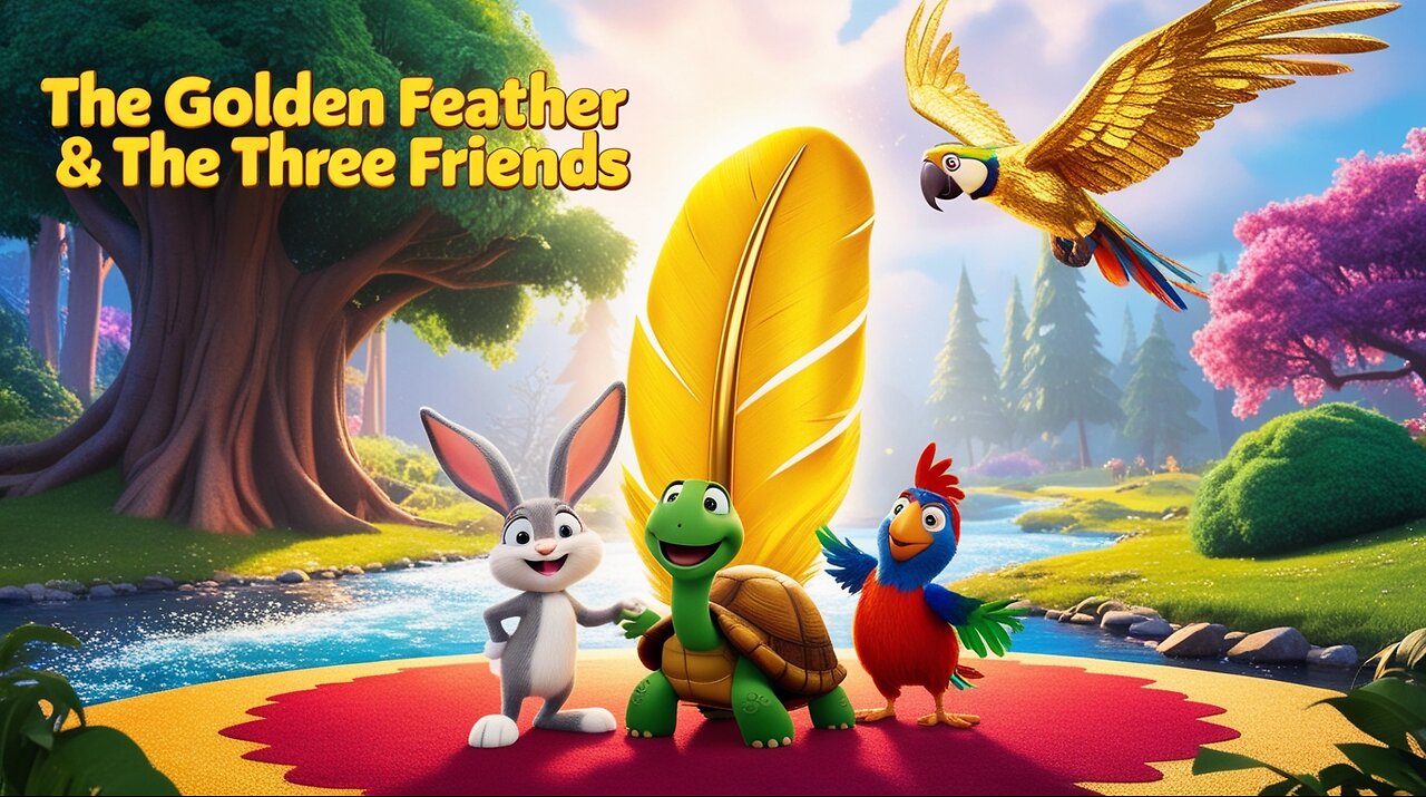 The Golden Feather and the Three Friends | A Magical Story of Kindness and Friendship