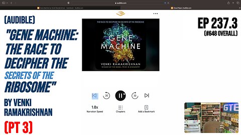 (Audible) "Gene Machine: The Race to decipher the Ribosome" by Venki Ramakrishnan (pt 3)