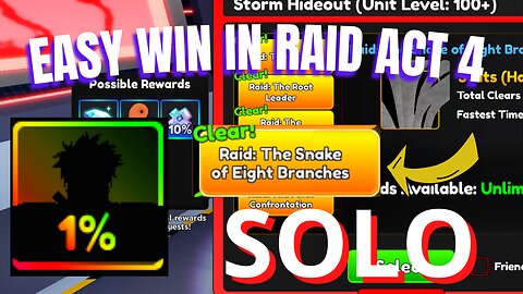 I CAN SOLO ACT 4 STORM HIDEEOUT SO EASY