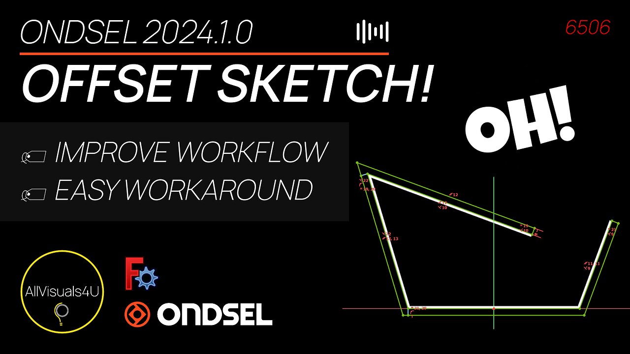 👏 How I Offset Sketch Lines In Ondsel & FreeCAD - FreeCAD Offset Sketch - FreeCAD Construction Line