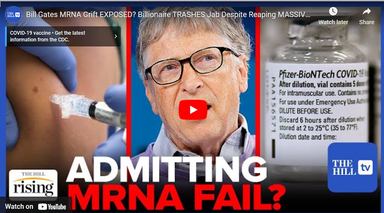 After Possibly Million Dead of COVID Vaccines, Bill Gates Now Trashes Them "Not Infection-Blocking"