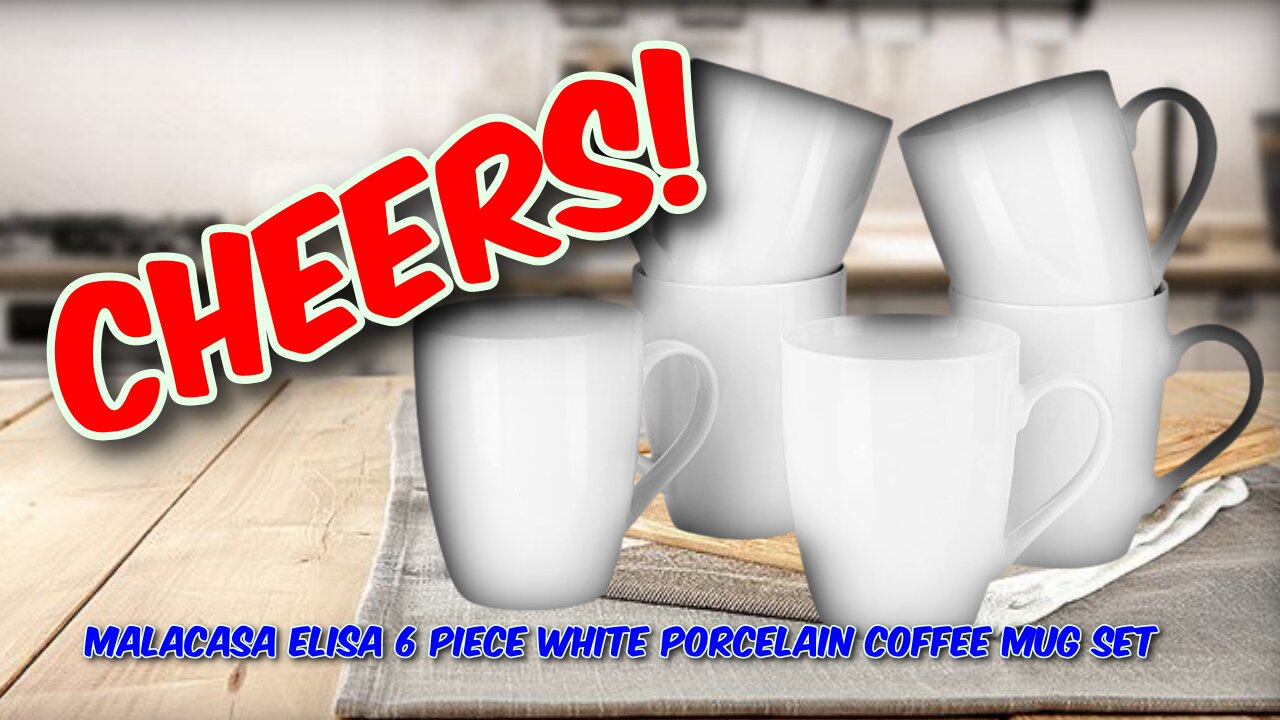 MALACASA Elisa, 6 Piece White Porcelain Coffee Mug Set Review