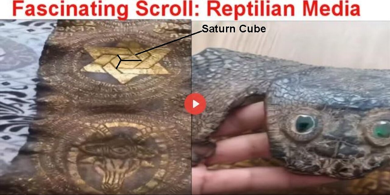 Ancient Serpent Scroll on Reptilian Skin