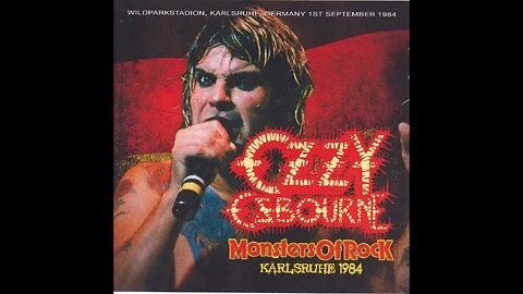 Ozzy - Monsters of Rock 84' - Karlsruhe, Germany 9-1-1984! 😎🤘