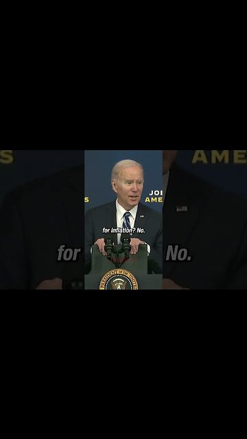 Biden gets SNARKY with reporter about inflation blame